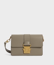 メタリックアクセント ショルダーバッグ / Metallic Accent Shoulder Bag
