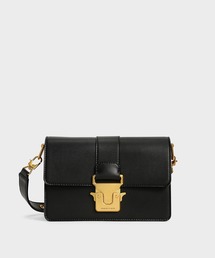 メタリックアクセント ショルダーバッグ / Metallic Accent Shoulder Bag