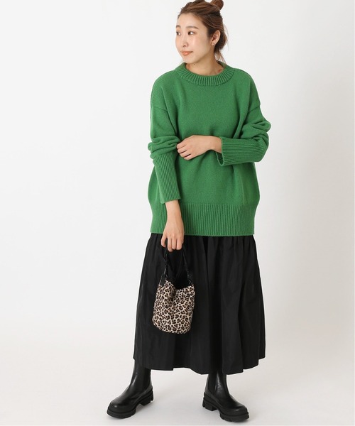 journal standard L'essage（ジャーナルスタンダードレサージュ）の「シャンブレータフタ ティアードスカート◆（スカート・レディース・ブラック/ブラウン・FREE）」の15枚目の写真