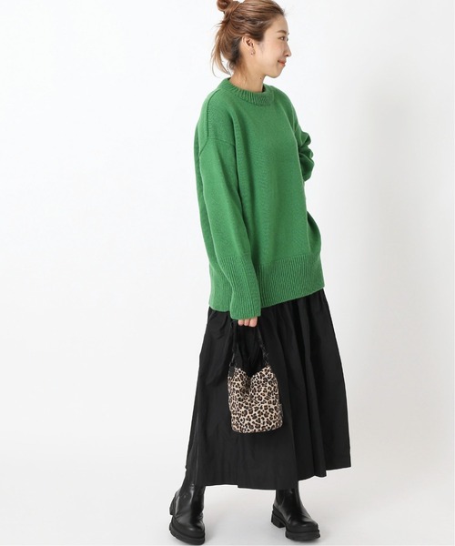 journal standard L'essage（ジャーナルスタンダードレサージュ）の「シャンブレータフタ ティアードスカート◆（スカート・レディース・ブラック/ブラウン・FREE）」の18枚目の写真