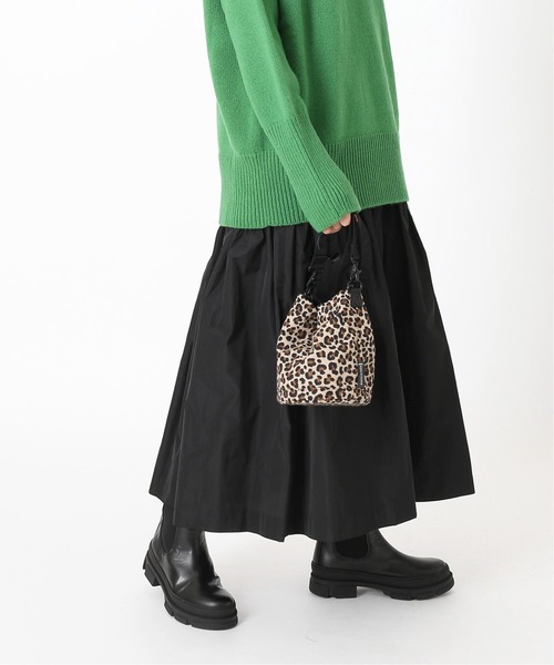 journal standard L'essage（ジャーナルスタンダードレサージュ）の「シャンブレータフタ ティアードスカート◆（スカート・レディース・ブラック/ブラウン・FREE）」の5枚目の写真