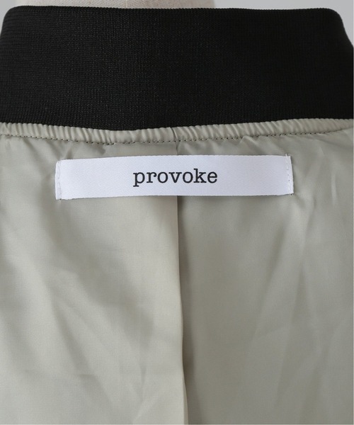 PROVOKE （プロヴォーク）の「【PROVOKE/プロヴォーク】 Big MA-1：ブルゾン（MA-1・レディース・ブラック/アイボリー・FREE）」の15枚目の写真