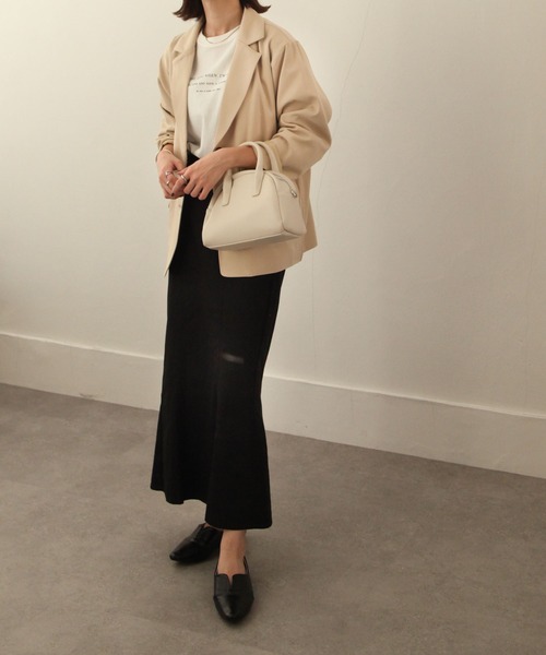 Chillfar（チルファー）の「テーラードジャケット（テーラードジャケット・レディース・ブラック/ダークブラウン/ブラウン/レッド/オレンジ/グリーン/アイボリー/ライトブラウン/マスタード/グレイッシュベージュ・FREE）」の20枚目の写真