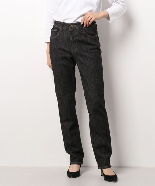 Right-on(ライトオン)の「【Sweet Camel】コンフォートストレッチストレートデニムパンツ(デニムパンツ・レディース・ブラック/その他1・L/LL/S/M/SS)」の1枚目の写真