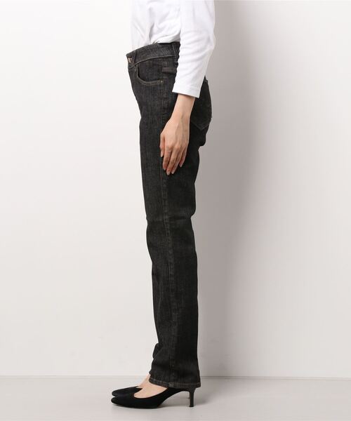 Right-on(ライトオン)の「【Sweet Camel】コンフォートストレッチストレートデニムパンツ(デニムパンツ・レディース・ブラック/その他1・L/LL/S/M/SS)」の4枚目の写真