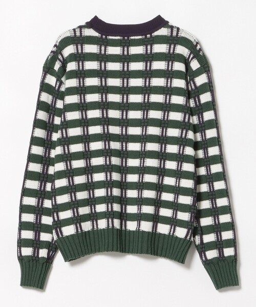 BEAMS HEART（ビームスハート）の「フクレ チェック ニット（ニット/セーター・レディース・イエロー/オレンジ/グリーン・FREE）」の22枚目の写真