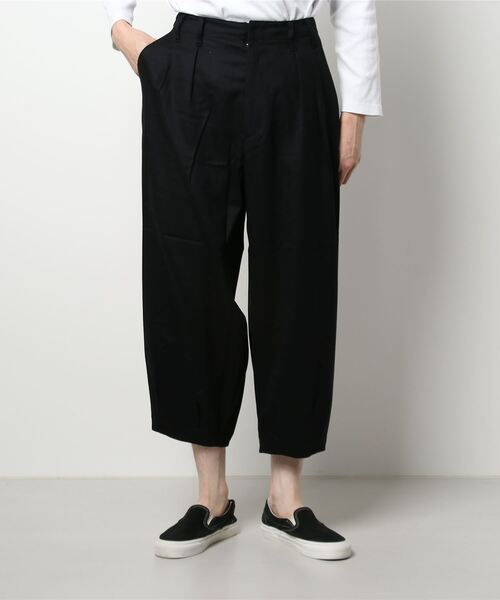 BASISBROEK(バシスブルック)の「BASISBROEK バシスブルック / GOFFIN ストレッチウールバルーンパンツ タックワイドパンツ / BJ-7A(その他パンツ・メンズ・ブラック/グレー系その他・1/2)」の10枚目の写真