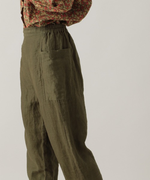 studio CLIP(スタディオクリップ)の「《Natural by studio CLIP》サイドポケットパンツ(その他パンツ・レディース・カーキ/アイボリー・FREE)」の1枚目の写真