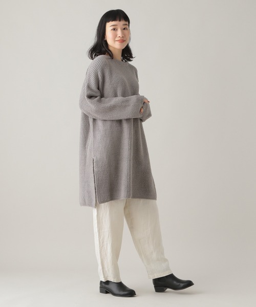 studio CLIP(スタディオクリップ)の「《Natural by studio CLIP》サイドポケットパンツ(その他パンツ・レディース・カーキ/アイボリー・FREE)」の12枚目の写真