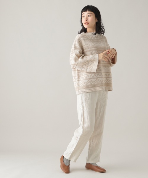 studio CLIP(スタディオクリップ)の「《Natural by studio CLIP》サイドポケットパンツ(その他パンツ・レディース・カーキ/アイボリー・FREE)」の18枚目の写真