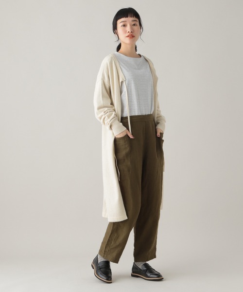 studio CLIP(スタディオクリップ)の「《Natural by studio CLIP》サイドポケットパンツ(その他パンツ・レディース・カーキ/アイボリー・FREE)」の14枚目の写真