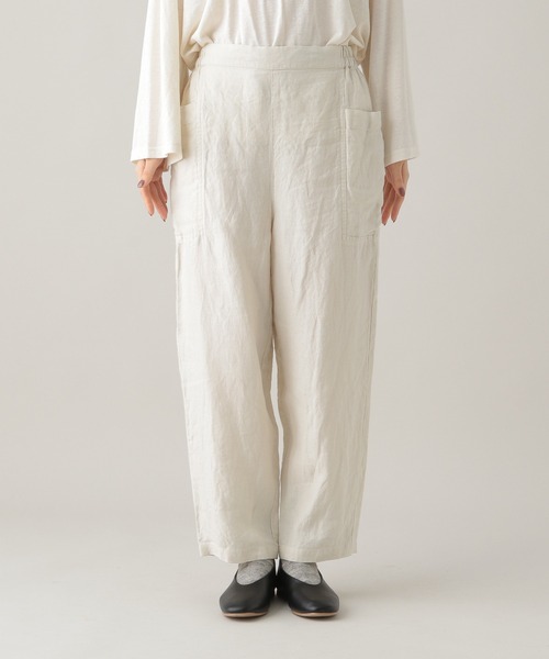 studio CLIP(スタディオクリップ)の「《Natural by studio CLIP》サイドポケットパンツ(その他パンツ・レディース・カーキ/アイボリー・FREE)」の10枚目の写真