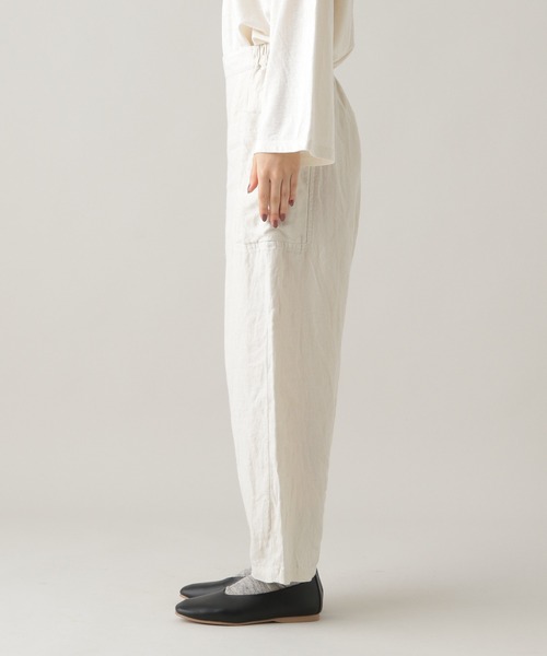 studio CLIP(スタディオクリップ)の「《Natural by studio CLIP》サイドポケットパンツ(その他パンツ・レディース・カーキ/アイボリー・FREE)」の8枚目の写真