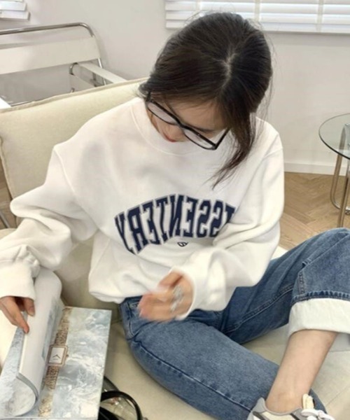 CALIFORNIA OUTFITTERS(カリフォルニア アウトフィッターズ)の「カレッジロゴスウェット風カットソー(スウェット・レディース・ホワイト/ブラック/グレー・M/L)」の6枚目の写真