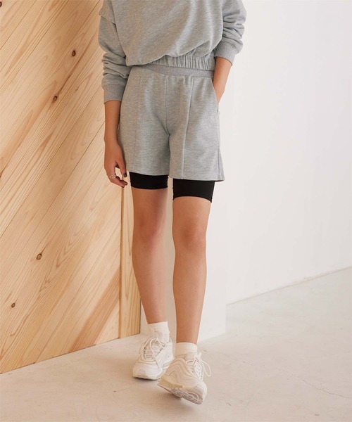 SEA DRESS(シードレス)の「裏毛ヨガショートパンツ(その他パンツ・レディース・杢グレー/グリーン/オフホワイト・S/L/M)」の14枚目の写真
