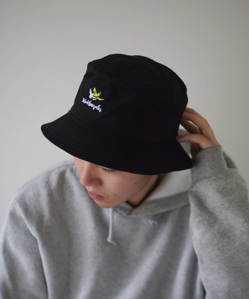 Mark Gonzales（マーク・ゴンザレス）の「【 Mark Gonzales / マークゴンザレス 】 MG 刺繍 バケットハット（ハット・メンズ・ホワイト/ブラック/ベージュ・FREE）」の3枚目の写真