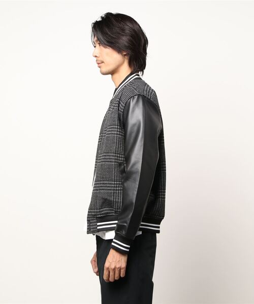 Burner（バーナー）の「【BURNER SELECT】メルトンスタジャン（ブルゾン・メンズ・ネイビー/ブラック/チェック/グレー・L/M/XL）」の5枚目の写真