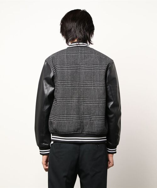 Burner（バーナー）の「【BURNER SELECT】メルトンスタジャン（ブルゾン・メンズ・ネイビー/ブラック/チェック/グレー・L/M/XL）」の7枚目の写真