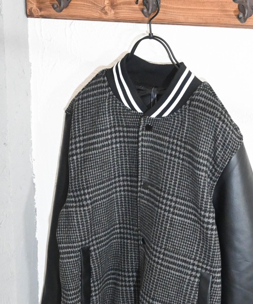 Burner（バーナー）の「【BURNER SELECT】メルトンスタジャン（ブルゾン・メンズ・ネイビー/ブラック/チェック/グレー・L/M/XL）」の10枚目の写真