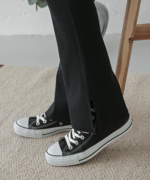 URBAN RESEARCH DOORS(アーバンリサーチドアーズ)の「モイスチャーリブパンツレギンス(レギンス/スパッツ・レディース・ブラック/ライトベージュ/グレー系その他・ONE)」の5枚目の写真