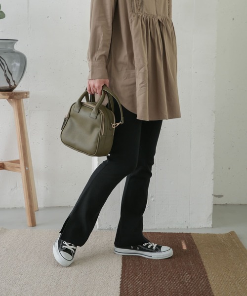 URBAN RESEARCH DOORS(アーバンリサーチドアーズ)の「モイスチャーリブパンツレギンス(レギンス/スパッツ・レディース・ブラック/ライトベージュ/グレー系その他・ONE)」の7枚目の写真