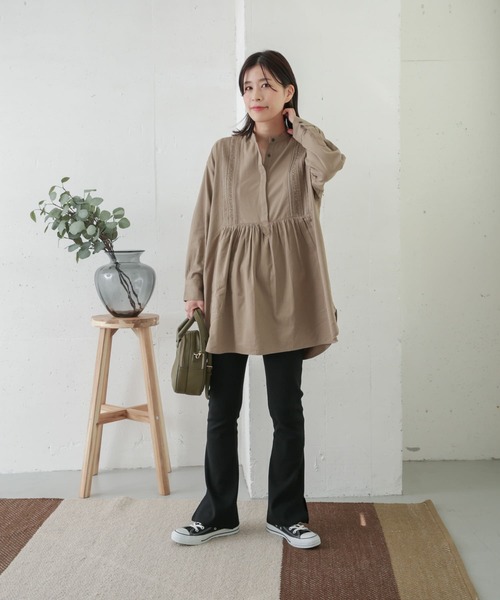 URBAN RESEARCH DOORS(アーバンリサーチドアーズ)の「モイスチャーリブパンツレギンス(レギンス/スパッツ・レディース・ブラック/ライトベージュ/グレー系その他・ONE)」の10枚目の写真