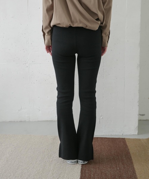 URBAN RESEARCH DOORS(アーバンリサーチドアーズ)の「モイスチャーリブパンツレギンス(レギンス/スパッツ・レディース・ブラック/ライトベージュ/グレー系その他・ONE)」の14枚目の写真