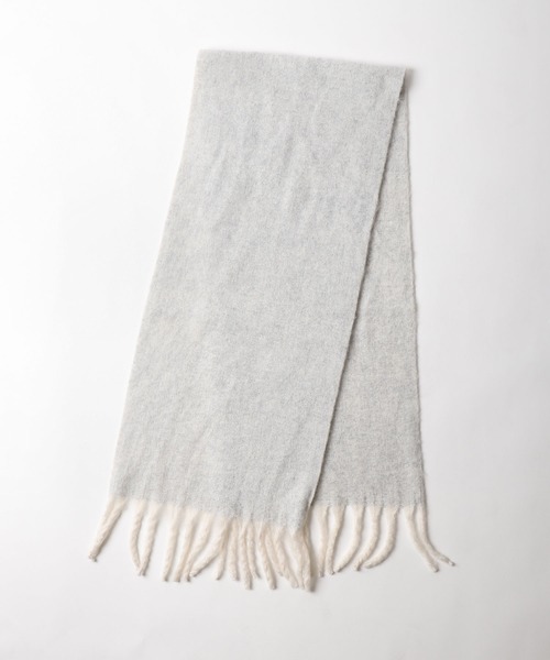 ZIP FIVE（ジップファイブ）の「【ZIP FIVE】ミックスヤーンブークレーストール（ストール/ショール・レディース・ライトグレー/ブラック/ブラウン/ライトベージュ・FREE）」の5枚目の写真