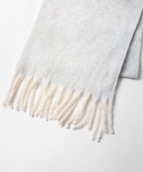 ZIP FIVE（ジップファイブ）の「【ZIP FIVE】ミックスヤーンブークレーストール（ストール/ショール・レディース・ライトグレー/ブラック/ブラウン/ライトベージュ・FREE）」の6枚目の写真