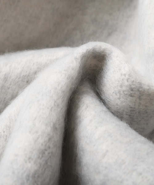 ZIP FIVE（ジップファイブ）の「【ZIP FIVE】ミックスヤーンブークレーストール（ストール/ショール・レディース・ライトグレー/ブラック/ブラウン/ライトベージュ・FREE）」の8枚目の写真