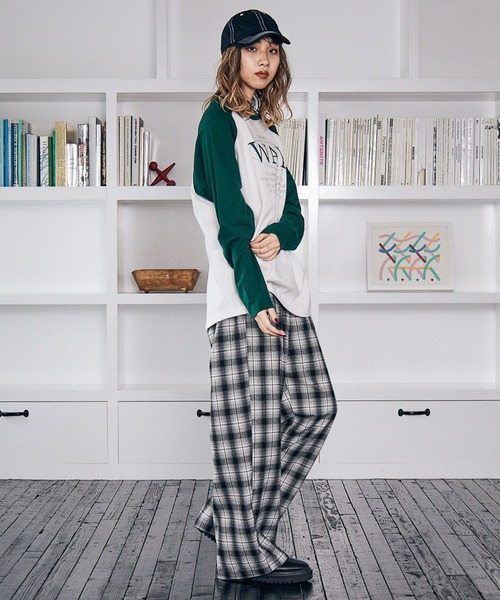 PBLIM(ページボーイリム)の「PAGEBOYLIM/ラグランロンT(Tシャツ/カットソー・レディース・ブラック系その他/グリーン系その他・MEDIUM/LARGE)」の7枚目の写真