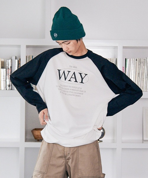 PBLIM(ページボーイリム)の「PAGEBOYLIM/ラグランロンT(Tシャツ/カットソー・レディース・ブラック系その他/グリーン系その他・MEDIUM/LARGE)」の9枚目の写真