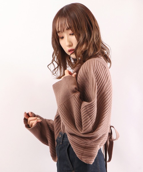 Brownie(ブラウニー)の「Brownie インナーSET BACKリボンボレロ(カーディガン/ボレロ・レディース・チャコールグレー/グリーン/モカ/ライトベージュ・FREE)」の17枚目の写真