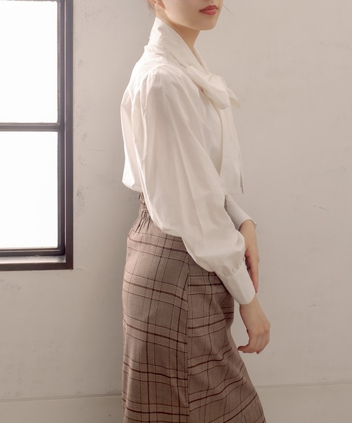 OLIVE des OLIVE（オリーブデオリーブ）の「いろいろボウタイブラウス（シャツ/ブラウス・レディース・ホワイト/アイボリー/オフホワイト・FREE）」の10枚目の写真