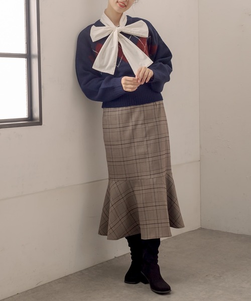 OLIVE des OLIVE（オリーブデオリーブ）の「いろいろボウタイブラウス（シャツ/ブラウス・レディース・ホワイト/アイボリー/オフホワイト・FREE）」の13枚目の写真