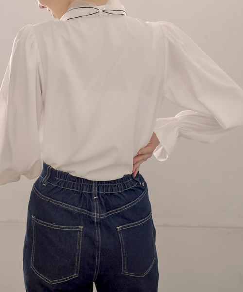 OLIVE des OLIVE（オリーブデオリーブ）の「いろいろボウタイブラウス（シャツ/ブラウス・レディース・ホワイト/アイボリー/オフホワイト・FREE）」の20枚目の写真