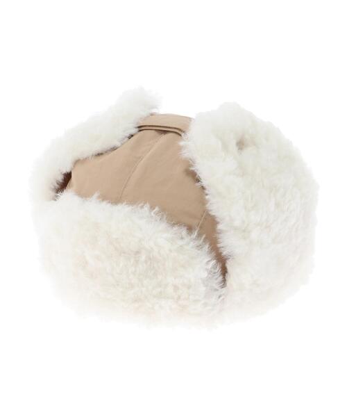 Green Parks(グリーンパークス)の「・ボアフライトキャップ*(キャップ・レディース・ブラウン/ブラック/ベージュ/カーキ・FREE)」の17枚目の写真