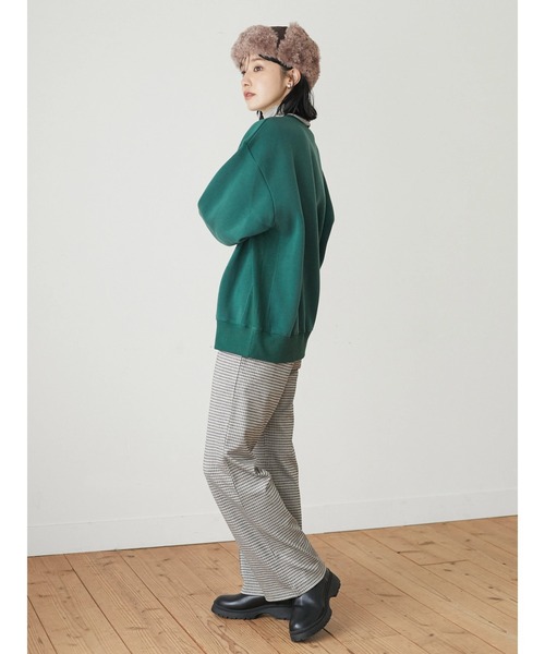 Green Parks(グリーンパークス)の「・ボアフライトキャップ*(キャップ・レディース・ブラウン/ブラック/ベージュ/カーキ・FREE)」の5枚目の写真