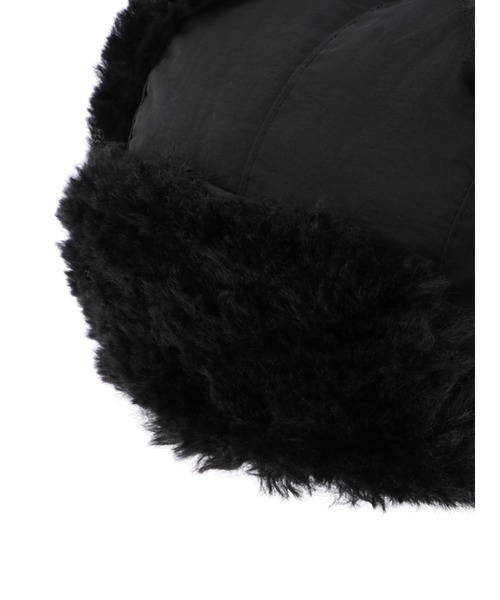 Green Parks(グリーンパークス)の「・ボアフライトキャップ*(キャップ・レディース・ブラウン/ブラック/ベージュ/カーキ・FREE)」の15枚目の写真