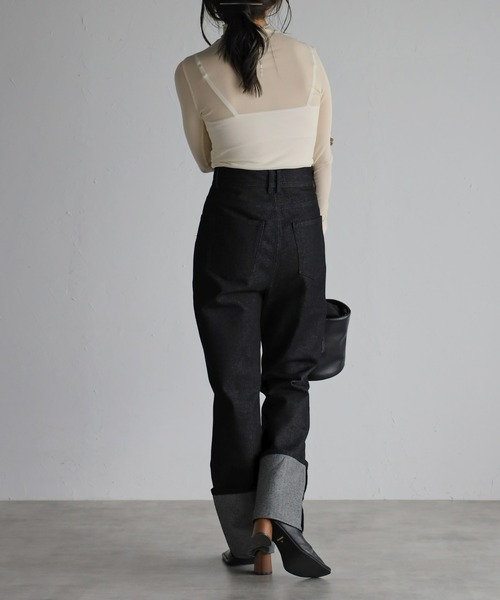 sakishimatokyo(サキシマトーキョー)の「シアータートルトップス/カットソー(Tシャツ/カットソー・レディース・ホワイト/ブラック/グレー/ベージュ/アッシュグレー/ブラウン・FREE)」の7枚目の写真