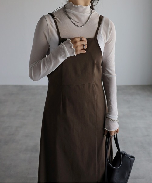 sakishimatokyo(サキシマトーキョー)の「シアータートルトップス/カットソー(Tシャツ/カットソー・レディース・ホワイト/ブラック/グレー/ベージュ/アッシュグレー/ブラウン・FREE)」の8枚目の写真