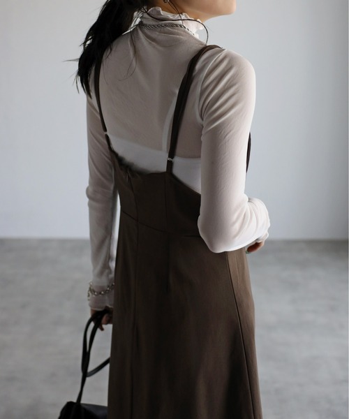 sakishimatokyo(サキシマトーキョー)の「シアータートルトップス/カットソー(Tシャツ/カットソー・レディース・ホワイト/ブラック/グレー/ベージュ/アッシュグレー/ブラウン・FREE)」の9枚目の写真