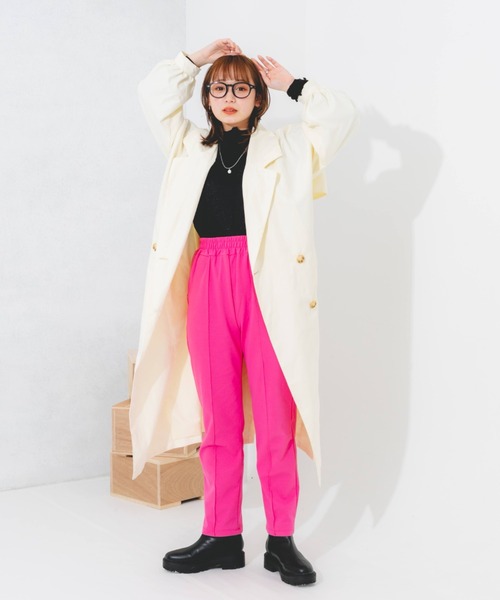 nemne store(ネンネストア)の「オーバートレンチコート(トレンチコート・レディース・ベージュ/オレンジ/アイボリー・フリー)」の9枚目の写真