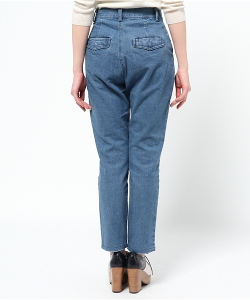 OUTLET（アウトレット）の「【WHO'S WHO gallery】MDtuckpt（デニムパンツ・レディース・ブルー・MEDIUM/SMALL）」の4枚目の写真