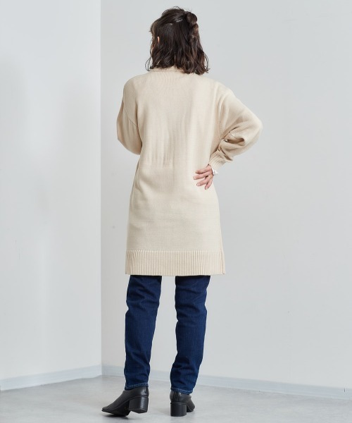 cepo（セポ）の「ハーフジップロングニット（ニット/セーター・レディース・オフホワイト/グリーン/チャコール・M）」の14枚目の写真