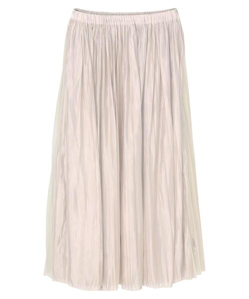 earth music&ecology(アースミュージックアンドエコロジー)の「シャイニー&チュールリバーシブルスカート*(スカート・レディース・チャコールグレー/グリーン/ライトブラウン/マスタード/ライトベージュ・FREE)」の14枚目の写真