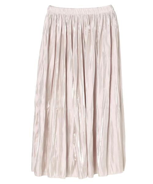 earth music&ecology(アースミュージックアンドエコロジー)の「シャイニー&チュールリバーシブルスカート*(スカート・レディース・チャコールグレー/グリーン/ライトブラウン/マスタード/ライトベージュ・FREE)」の9枚目の写真