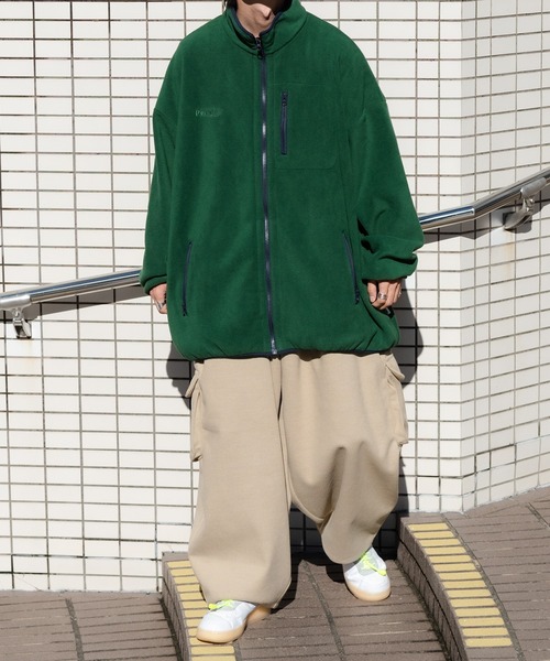 セール】オーバーサイズフリースブルゾン（ブルゾン）｜Perushu