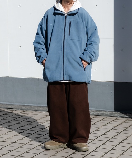 セール】オーバーサイズフリースブルゾン（ブルゾン）｜Perushu