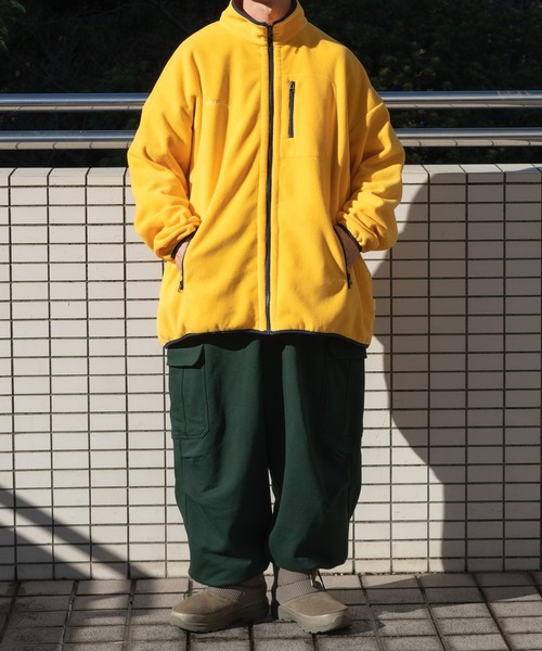 【完売品】Perushu ナイロン×フリース ブルゾン ペルーシュ Perushu ブルゾン アウター ナイロン×フリース スタンドネック